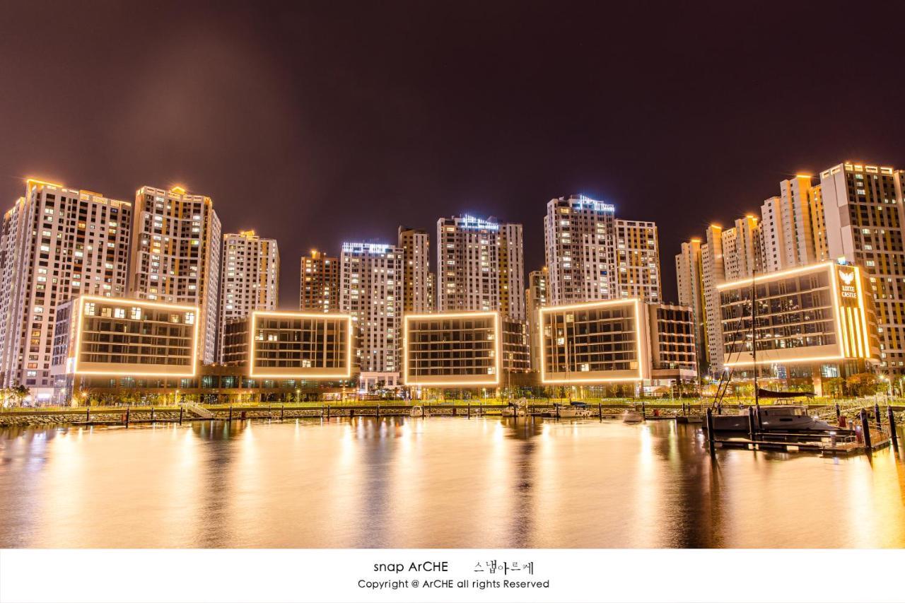 여수 Lotte Castle Marina 아파트 호텔 외부 사진